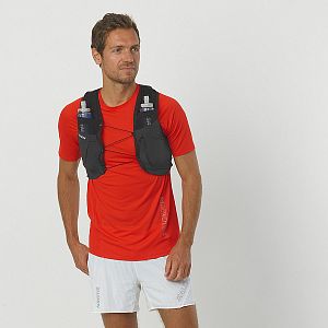 Salomon Sense Pro 2 with flasks black přední strana na postavě