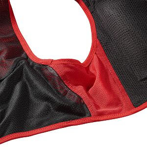 Salomon Sense Pro 6 Set fiery red/black unisex běžecká vesta detail
