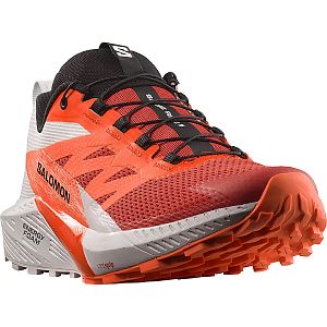Salomon Sense Ride 5 M lunar rock / shocking orange pánské boty na trailový běh
