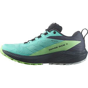 Salomon Sense Ride 5 W GTX blue radiance / green ash / india ink boční pohled