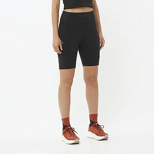 Salomon SHAKEout Bliss Short Tights 8" W deep black dámské běžecké krátké legíny
