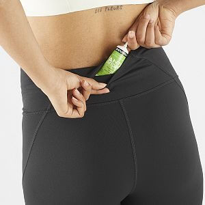 Salomon SHAKEout Bliss Short Tights 8" W deep black dámské běžecké krátké legíny