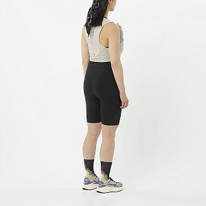 Salomon SHAKEout Bliss Short Tights 8" W deep black dámské běžecké krátké legíny