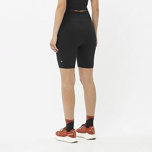 Salomon SHAKEout Bliss Short Tights 8" W deep black dámské běžecké krátké legíny