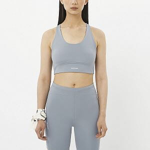 Salomon SHAKEout Core Bra W trade winds sportovní podprsenka