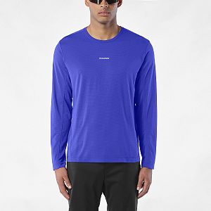 Salomon SHAKEout Core LS Tee M clematis blue