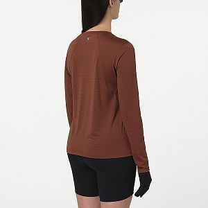 Salomon SHAKEout Core LS Tee W burnt umber