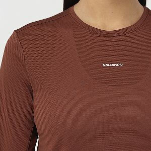 Salomon SHAKEout Core LS Tee W burnt umber
