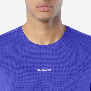 Salomon SHAKEout Core SS Tee M clematis blue