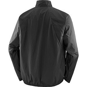 Salomon SHAKEout Fly Jacket M deep black pánská běžecká bunda větrovka