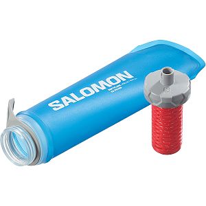 Salomon Soft Flask XA Filter 490ml clear blue detail filtr a soft flask