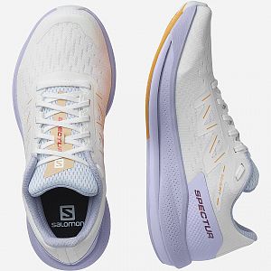 Salomon Spectur W white / purple heather / blazing orange horní pohled