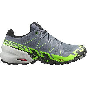 Salomon Speedcross 6 GTX / flint stone / green gecko / black boční pohled