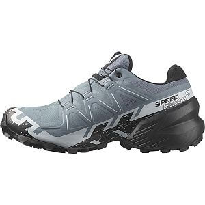 Salomon Speedcross 6 GTX W flint stone / black heather boční pohled