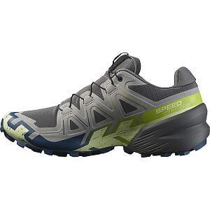Salomon Speedcross 6 M castlerock / lime cream / poseidon pánské trailové boty vhodné i pro volný čas