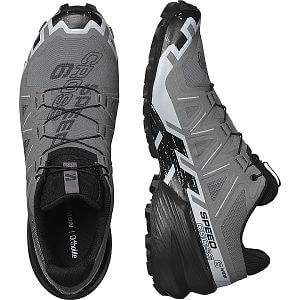 Salomon Speedcross 6 Wide M quiet shade / black / pearl blue detail