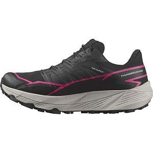 Salomon Thundercross GTX W black/black/pink dámské trailové běžecké boty boční pohled