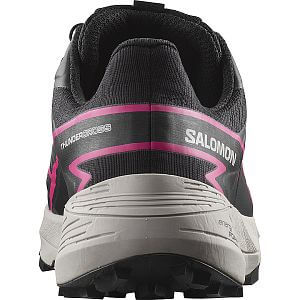 Salomon Thundercross GTX W black/black/pink dámské trailové běžecké boty zadní pohled