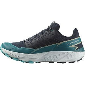 Salomon Thundercross M carbon / tahitian tide / peacock blue boční pohled