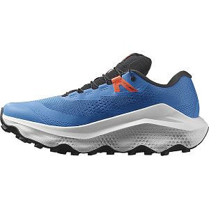 Salomon Ultra Glide 3 M french blue / lunar rock / cherry tomato pánské běžecké trailové boty boční pohled