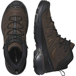 Salomon X Ultra 360 Leather MID Gore-Tex M dark earth / delicioso / castlerock pánské nepromokavé kotníkové turistické boty