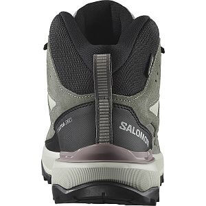 Salomon X Ultra 360 Leather MID Gore-Tex W green milieu / sedona sage / nirvana dámské nepromokavé kotníkové turistické boty