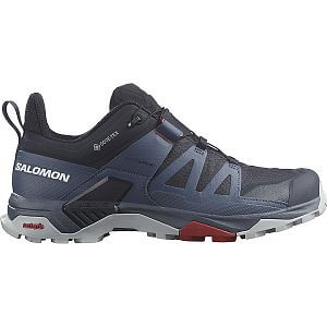 Salomon X Ultra 4 GTX Carbon / Bering sea / Pearl blue boční pohled