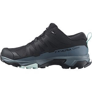 Salomon X Ultra 4 GTX W black / stormy weather / opal blue boční pohled