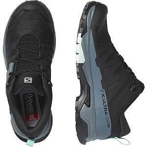 Salomon X Ultra 4 GTX W black / stormy weather / opal blue detail 