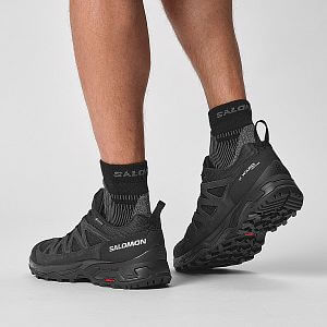 Salomon X Ward Leather GTX M black / black / black detail pata