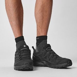 Salomon X Ward Leather GTX M black / black / black detail