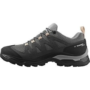 Salomon X Ward Leather GTX W gull / black / ebony boční pohled