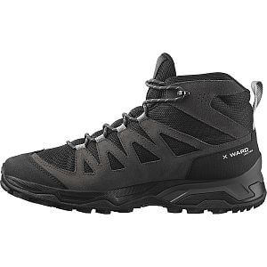 Salomon X Ward Leather MID GTX phantom / black / magnet boční pohled