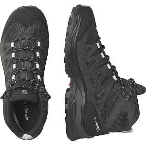 Salomon X Ward Leather MID GTX W ebony / phantom / black detail