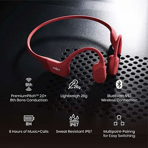 Shokz-OpenRun-Bluetooth-sluchátka-červená9
