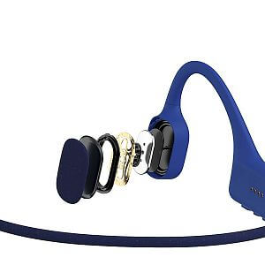 Shokz Openswim Bluetooth sluchátka modrá skladba sluchátko