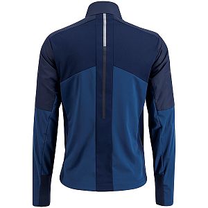 Swix Dynamic Hybrid Insulated Jacket M lake blue/dark navy zadní pohled