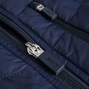 Swix Dynamic Hybrid Insulated Jacket M lake blue/dark navy zipy