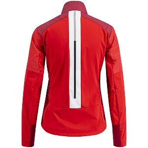 Swix Dynamic Hybrid Insulated Jacket W rhubarb red/Swix red zadní strana