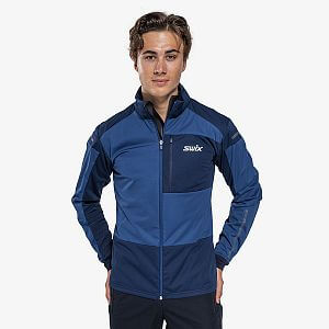 Swix Dynamic Jacket M lake blue/dark navy pánská běžkařská bunda