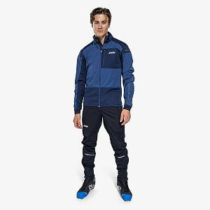 Swix Dynamic Jacket M lake blue/dark navy pánská bunda na běžky