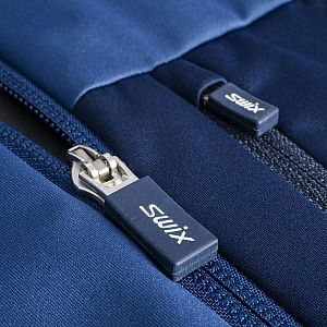 Swix Dynamic Jacket M lake blue/dark navy zip ykk