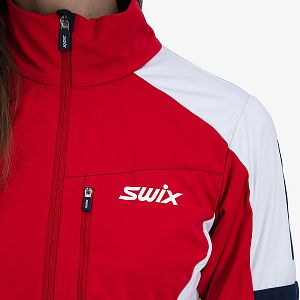 Swix Dynamic Jacket W swix red přední kapsa a logo