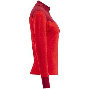 Swix Dynamic Midlayer Half Zip W swix red/rhubarb red boční pohled