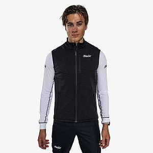 Swix Dynamic Midlayer Vest M black pánská vesta na zimní sporty