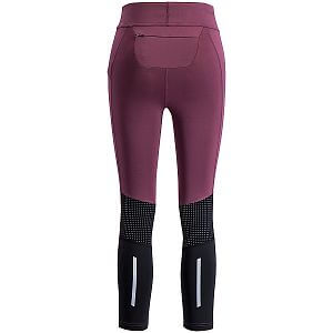 Swix elasťáky Pace High Waist Cropped Tights W Plum zadní pohled