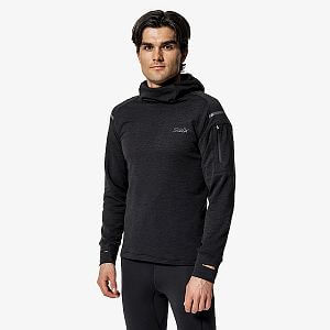 Swix mikina Pace Midlayer Hooded M Black přední pohled na postavě