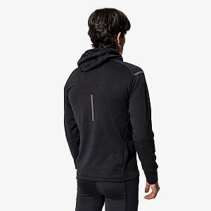 Swix mikina Pace Midlayer Hooded M Black zadní pohled na postavě