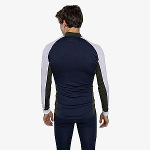 Swix RaceX Classic Half Zip M dark navy/bright white pánské tričko na zimní sporty