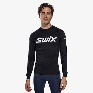 Swix RaceX Classic Long Sleeve M black pánská funkční tričko na běžky
